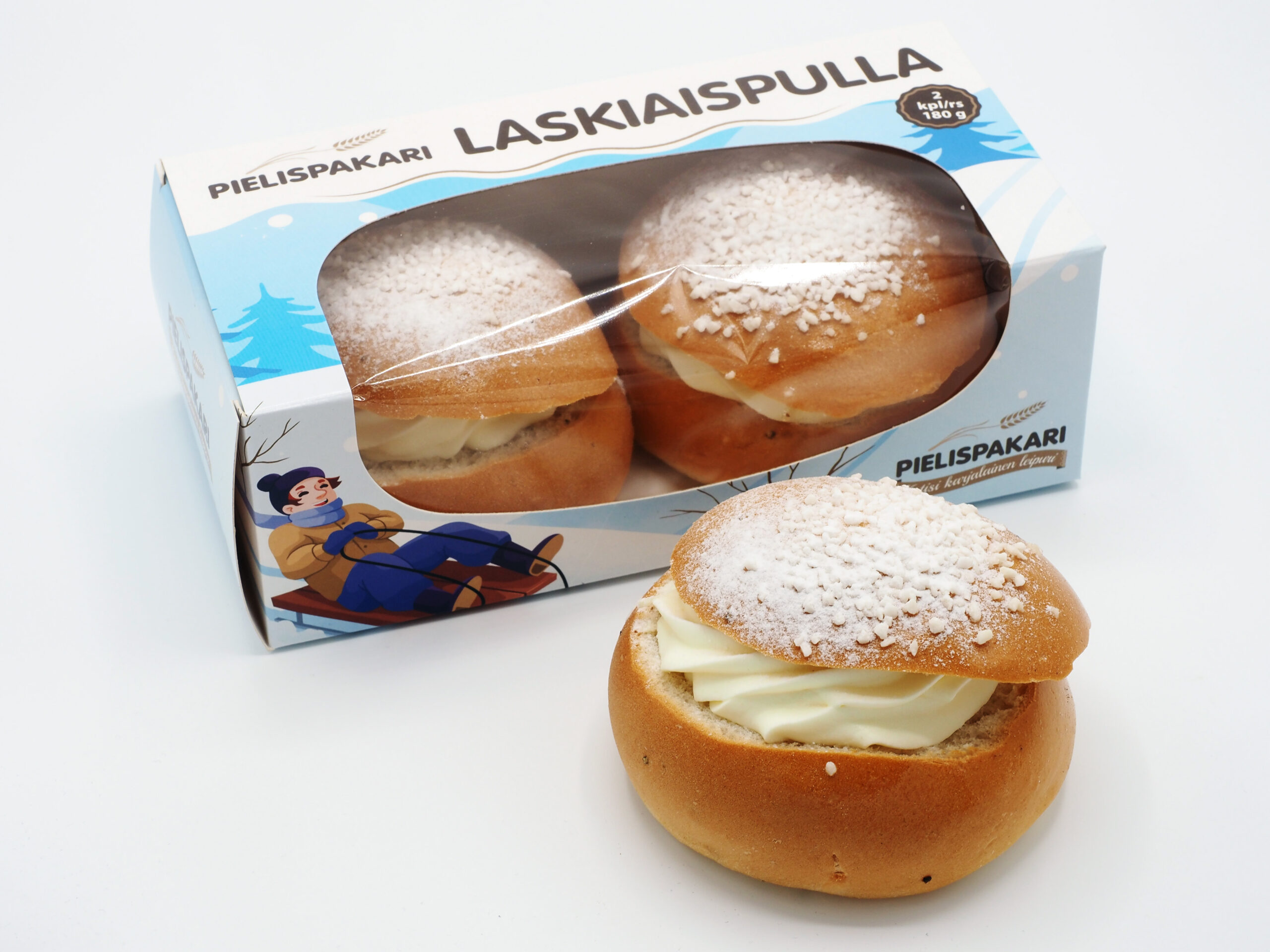 Herkulliset! Laskiaispullat 2 kpl/rs, 180 g
