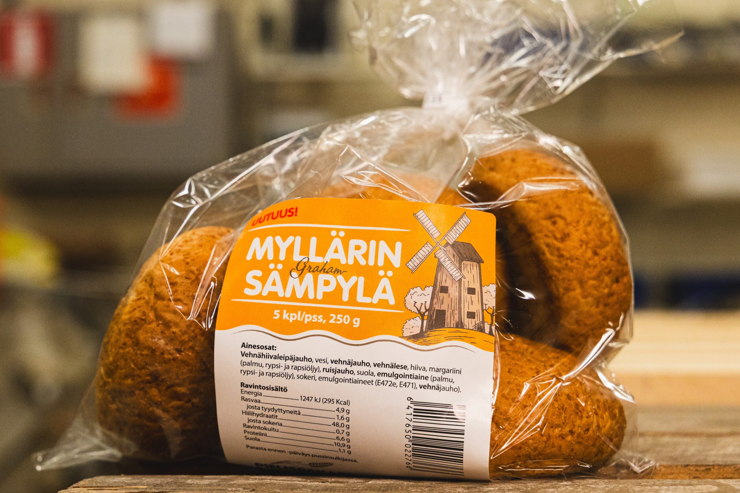 Uutuus! Myllärin Grahamsämpylä 5 kpl/pss, 250 g
